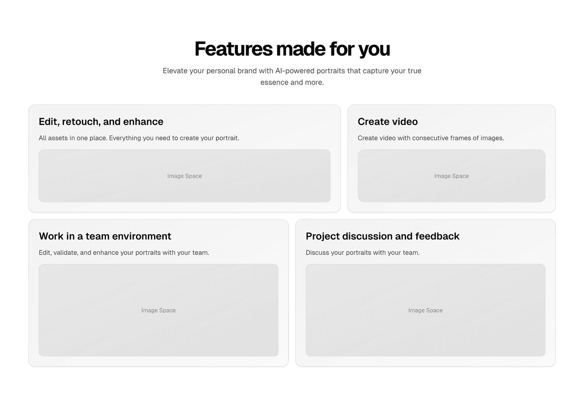 Feature grid block preview