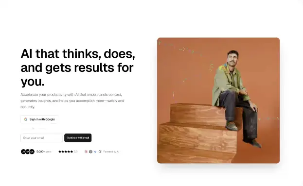 Lume template, home page