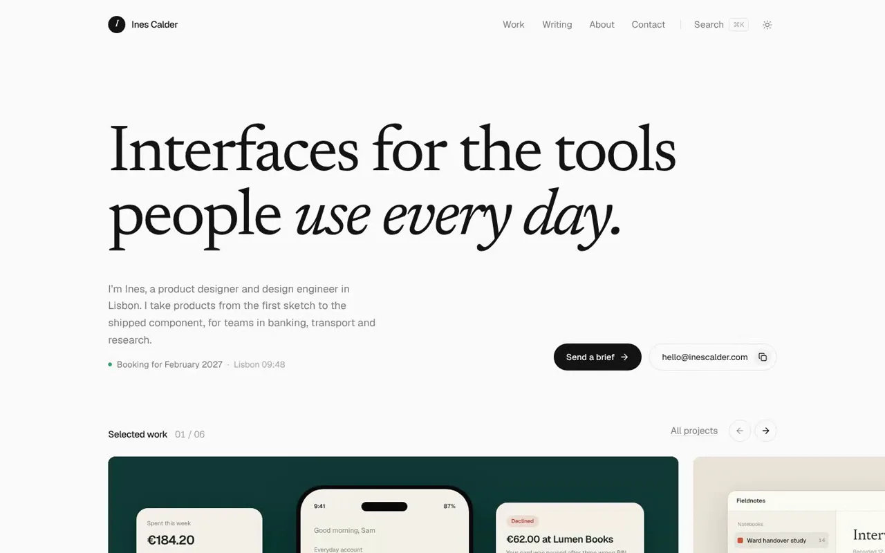 Marlow template, home page