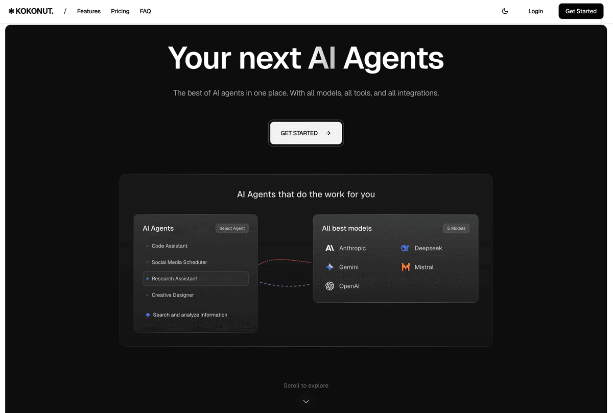 Startup template preview